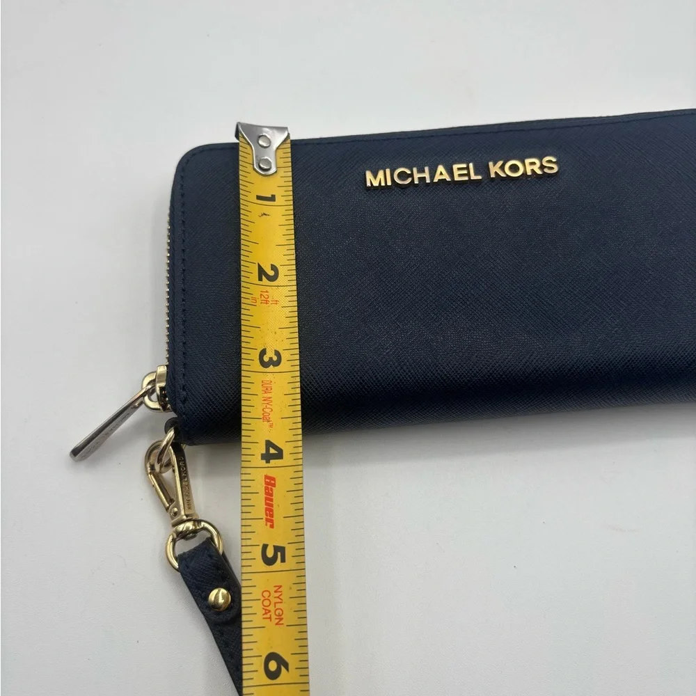 Michael Kors Navy Wristlet Wallet - Picture 4 of 10